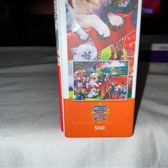 Playful Paws A Lazy Afternoon; 24x18 300 EZ-Grip pcs Master Pieces puzzle New - Picture 2 of 16